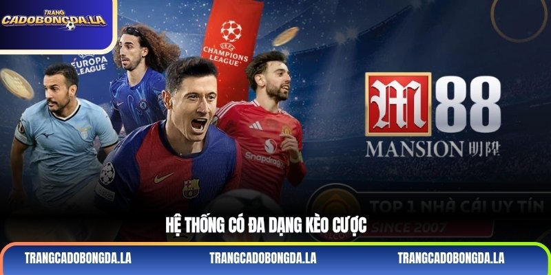 Hệ thống có đa dạng kèo cược