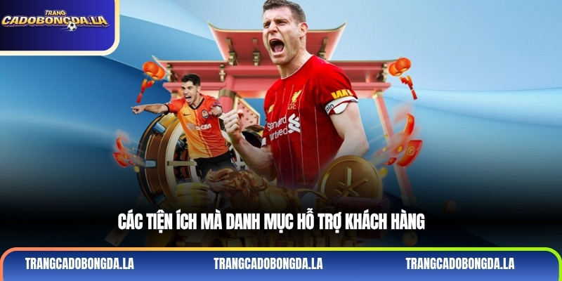 Các tiện ích mà danh mục hỗ trợ khách hàng